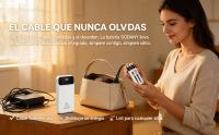 Sodany Batería Externa 20000mAh 22.5W Carga Rápida 4 Cables Integrados Pantalla LCD Digital Inteligente Power Bank Blanca - details 2