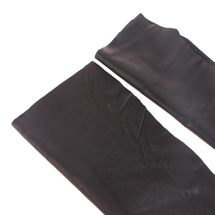 1Pcs Piel De Cabra Negra Genuina De Cuero Suave Tejido De Fabricación Material Para Costura 20x30/30x40cm Para Ropa