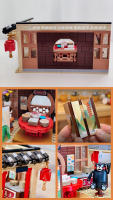 Bloques De Construcción Kumamoto Oso Ciudad Vista Serie Sakura Flores Casa Barrio De Café DIY Juguetes De Bloques De País Para Niños Y Niñas - details 15