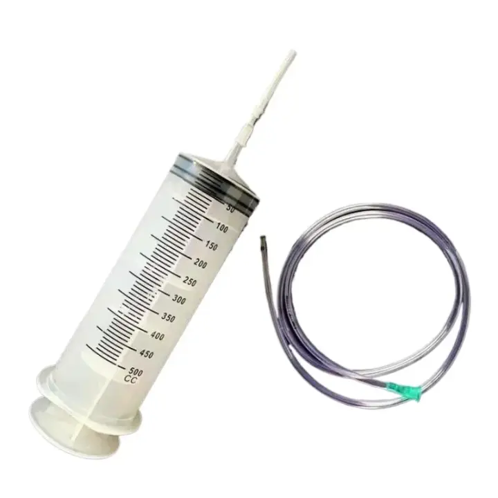 Siringa Grande De 100/300/550ml Con Bomba De Aceite Y Tubo De 1m Para Alimentación De Animales Medición De Nutrientes En Hidroponía - 1