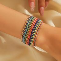 Juego De 12 Pulseras De Lona Hechas a Mano Estilo Vintage Con Moños Para Mujer Accesorios Diarios Adecuado Para Banquete - details 3