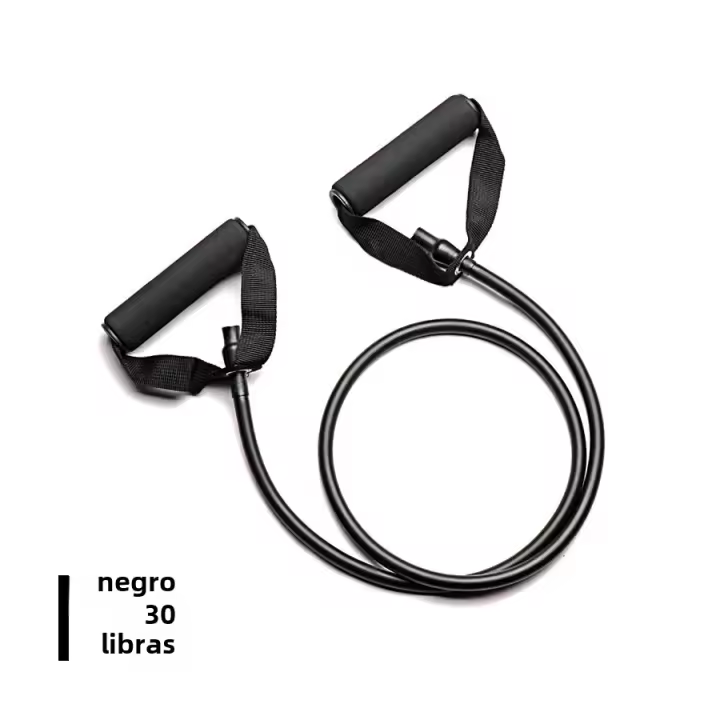 Banda De Resistencia Con Manijas 5 Niveles Ejercicio De Entrenamiento De Fitness Bandas Elásticas Para Fortalecimiento Muscular Y Acondicionamiento Corporal - 1