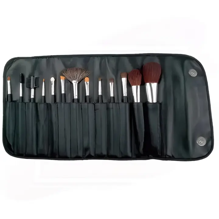Hysoki Set Manta pinceles maquillaje Profesional Hysoki 13 pinceles con funda polipiel - 1
