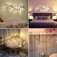 1PC Luz De Ramas De Árbol Con 96 LEDs Para Decoración De Escritorio Pared Fiesta Hogar USB Iluminación Nocturna Con 8 Modos DIY Vine Light - details 9