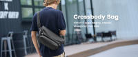 Bolsa De Cintura HcanKcan Para Hombres Y Mujeres Impermeable Con Cierre YKK Bolsa Transversal Táctica De Viaje Casual - details 1