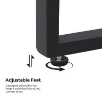 Conjunto de muebles de ratán para jardín de 3 piezas, incluye 2 sillas y 1 mesa de centro, fácil montaje, perfecto para balcón y terraza, disponible en negro y beige, negro y blanco, todo negro - details 18