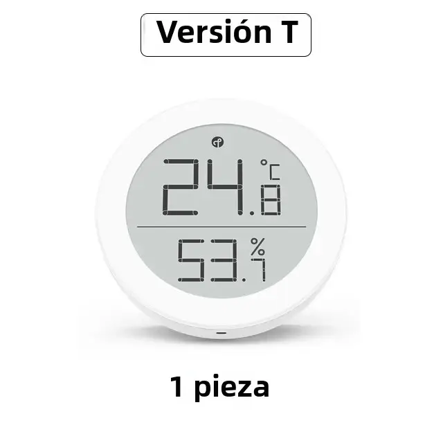 Sensor De Temperatura Y Humedad Qingping T Versión Bluetooth Compatible Precisión Alta Termómetro Inteligente Para Interior Compatible Con Apple HomeKit - 1
