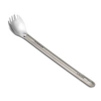 Lixada Set De Cuchillería De Titanio Con Manija Larga Para Exteriores Cuchara Y Cucharón Portátil Para Camping Picnic Viajes - details 9