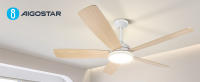 Aigostar Ventilador de Techo con Luz Silencioso 52″, Motor DC Reversible 30W, Mando a Distancia, 6 Velocidades, Luz Regulable (2700K-6500K), Ideal para Dormitorio, Sala o Cocina. Ø132 cm - details 0