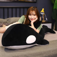 Juguete De Peluche Tiburón Negro Y Rojo 60/80cm Orcinus Orca Ballena Asesina Grande Regalo De Cumpleaños Para Niños Animal Maridojunto - details 10