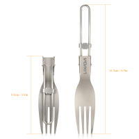 Lixada Cuchara De Titanio Plegable Ultraligera Para Exteriores Y Camping Utensilios De Mesa Portátiles Para Comida Y Frutas - details 2