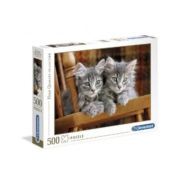 PUZZLE 500-PIEZAS GATITOS CLEMENTONI - 1