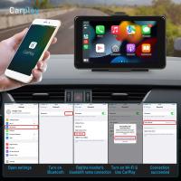 Podofo-reproductor Multimedia de vídeo y Radio para coche, dispositivo inalámbrico de 7 pulgadas, Carplay, Android, Control de voz automático, pantalla táctil para Nissan y Toyota - details 1
