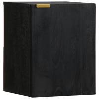 vidaXL Mueble de baño colgante madera de ingeniería negro 38x33x48 cm - details 0