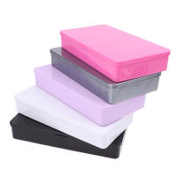 Caja De Uñas Vacía Multicolor De 2 Tamaños Caja De Almacenamiento Para Uñas De Acrílico Con 11 Compartimentos Tool De Arte De Uñas - details 3