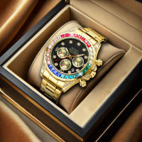 Reloj De Pulsera Para Hombre De Lujo Con Luz Nocturna Diseño Único Y Moderno Correa De Acero En Disco Estilo Business Quartz - details 1