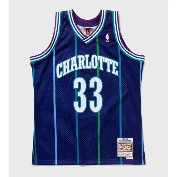 Camiseta Alonzo Mourning Charlotte Hornets 1994-95 - Swingman Mitchell and Ness - 1