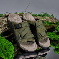 Zapatillas De Verano Ajustables Para Hombre Antideslizantes Cómodas Tallas 39-45 Color Negro Caqui Verde Uso Exterior - details 8