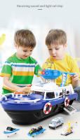 Juguete De Barco De Simulación QWZ De Tamaño Grande Con Música Y Luz Vehículo Inercial Para Niños Regalo Ideal Para Niños De 4 a 12 Años - details 0