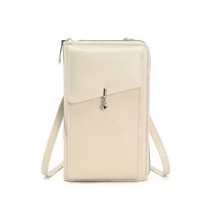Bolso De Móvil Colgando Para Mujer 2024 Estilo Versátil De Alta Gama Con Cierres De Cremallera Bolso Cruzado De Moda - 1