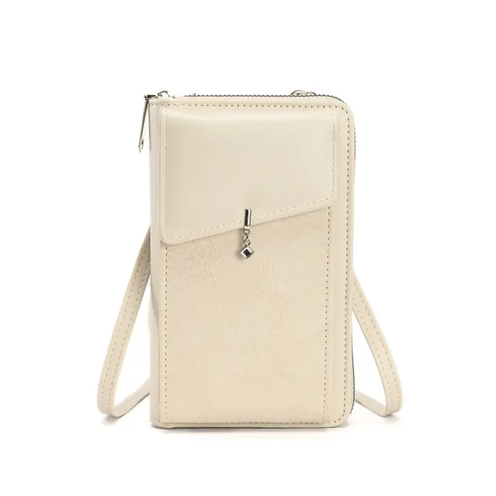 Bolso De Móvil Colgando Para Mujer 2024 Estilo Versátil De Alta Gama Con Cierres De Cremallera Bolso Cruzado De Moda - 1