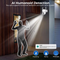 Cámara Solar Inalámbrica 4MP Exterior Con Detección De Humanos Y Zoom Digital 4X Panel Solar Y Batería ICSEE Para Seguridad Doméstica WIFI - details 5