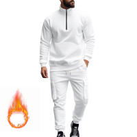 Conjunto Deportivo Casual Para Hombres Verano Otoño Invierno Con Cierre De Cremallera Y Veludo Tejido De Poliéster Talla S a XXXL - details 18
