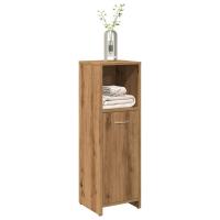 vidaXL Armario de baño madera contrachapada 30x30x95 cm en color Blanco/Roble ahumado/Roble Sonoma y más | almacenamiento funcional diseño moderno para baño dormitorio sala - details 3