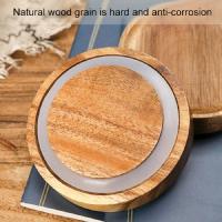 Frascos de vidrio para almacenamiento de alimentos con sello hermético, tapas de madera, frascos de especias con tapa, Organización para contenedores de frascos, azúcar, sal, café - details 6