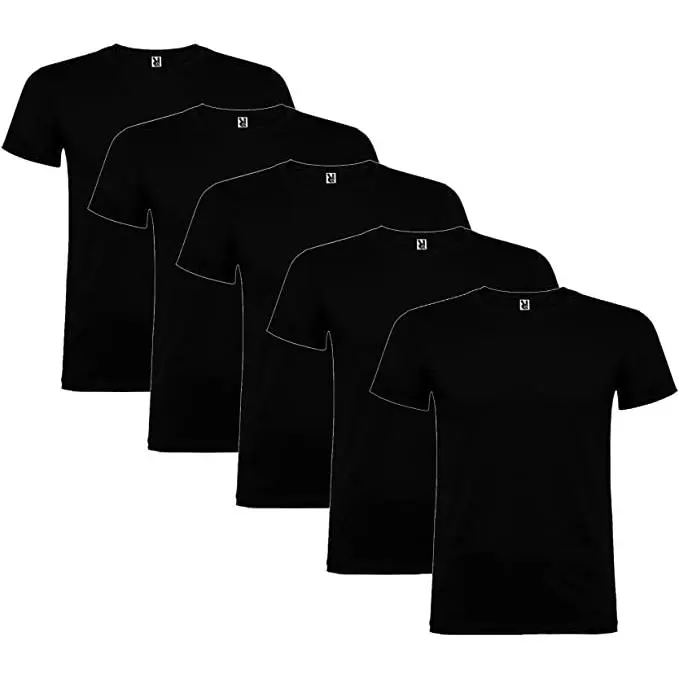 Roly - Pack 5 Camisetas Básicas Unisex 100% Algodón Manga Corta - Amplio Surtido Colores - 1