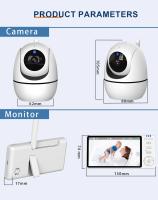 Monitor De Video Para Bebé Con Cámara PTZ Zoom 5 Pulgadas Teléfono De Seguridad Protección Cámara Sensor De Temperatura Lullaby - details 11
