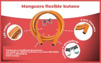Banner - Manguera flexible butano 9mm de diametro interior