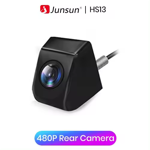 Junsun Cámara de visión trasera para automóvil AHD Resolución 720P Resistente al agua Ángulo amplio de 120° Cámara de estacionamiento de respaldo inverso para accesorios de automóvil  DVD - 1