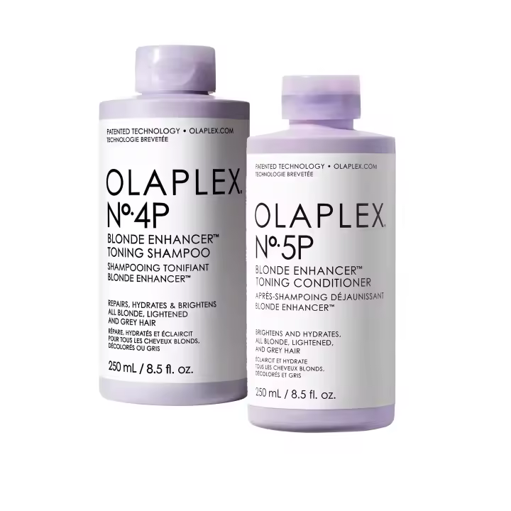 Olaplex Duo Blonde No 4P - Champú Tonificante 250ml + No 5P - Acondicionador Tonificante 250ml. - 1