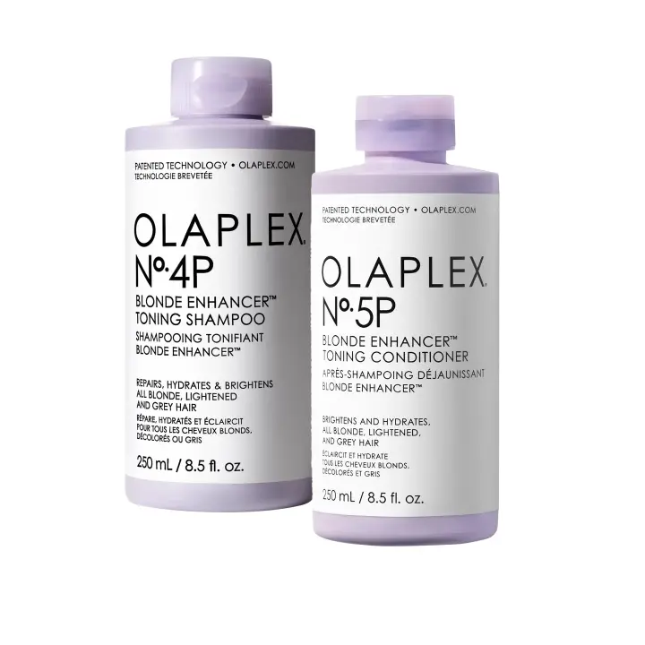 Olaplex Duo Blonde No 4P - Champú Tonificante 250ml + No 5P - Acondicionador Tonificante 250ml. - 1