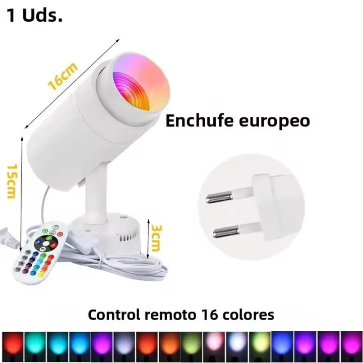 Resaltadores LED RGB Multicolor Con Posibilidad De Ajuste De Brillo Lámparas De Techo Para Ambiente Hogar Fiesta Boda Festivales Escenario Instalación En Foyer Material Aluminio Certificación CE CCC ROHS Garantía 1 Año - 1