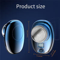 Afeitadora Eléctrica Portátil Para Viajes Mini Para Hombres Tamaño De Bolsillo Lavable Recargable Trimmer De Acero Inoxidable Sin Dolor Para Barba Y Rostro - details 7