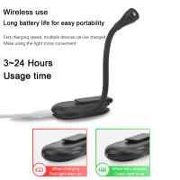 Luz De Lectura Mini Portátil Con Clip Luz Nocturna USB Recargable LED Ajustable Para Dormitorio Protección Ocular 360° Flip - details 4