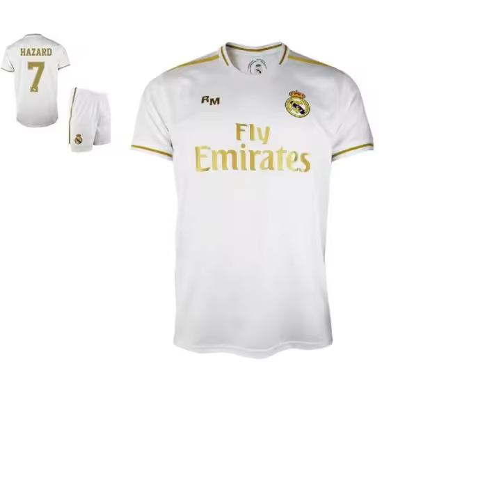 Real Madrid Hazard conjunto equipación camiseta y pantalón blanca talla 8 niños HAD1920T8 - 1