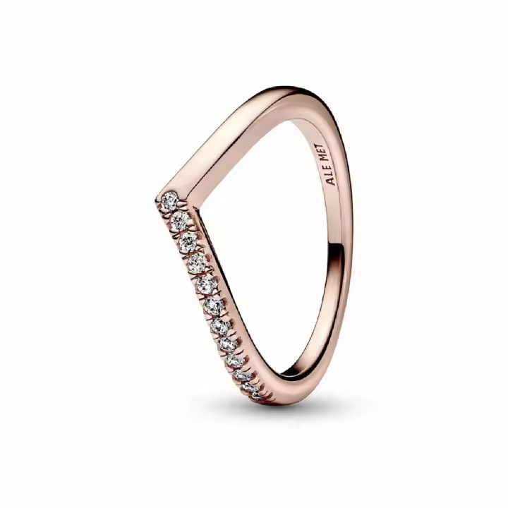 Anillo Pandora Rose Deseo Mitad Brillante - 1