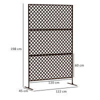 Juego de 3 separadores de ambientes 122x198 cm Mampara de rejilla frithing, Juego de 3 separadores de ambientes de Maple, Separador de ambientes exterior - details 6