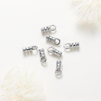 10Pcs Abrazaderas De Cierre Para Cordones De Cuero Y Cadena De Joyería DIY Platinadas En Latón Y Oro 14K/18K Con Anillo - details 9