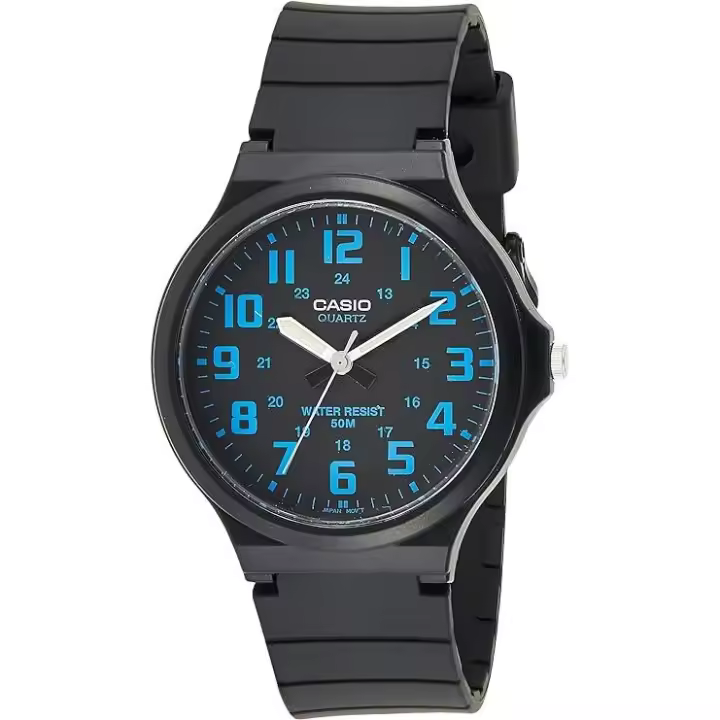 Casio Reloj Analógico para Hombres de Cuarzo con Correa en Resina MW-240-2 - 1