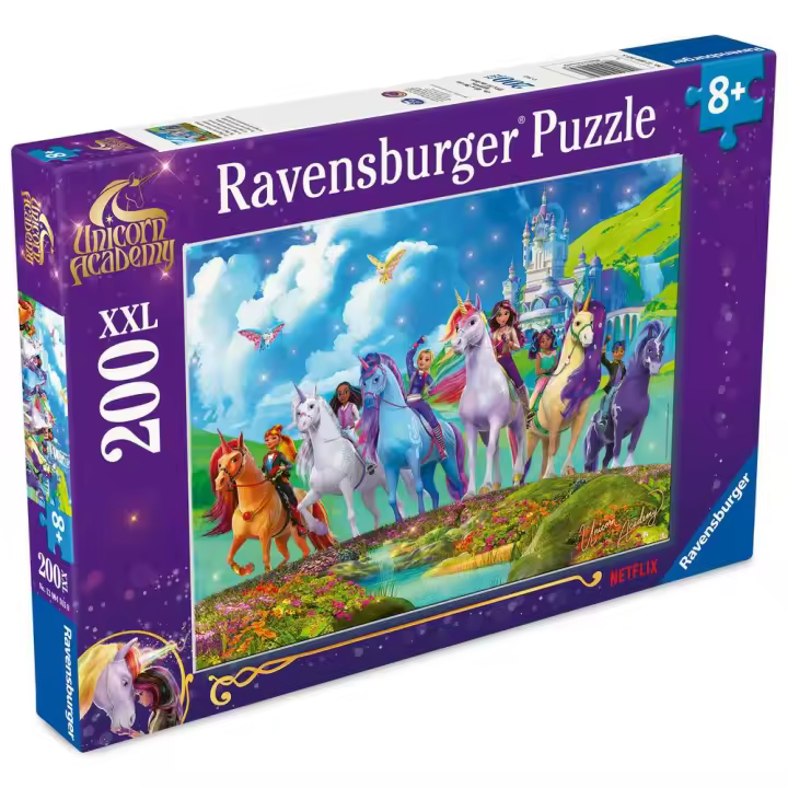RAVENSBURGER PUZZLE 200 PIEZAS XXL UNICORN ACADEMY 200 PIEZAS. 23x33x3 Cms. - 1