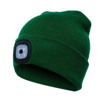 Gorro De Invierno LED Con Luz Recargable Por USB Unisex Gorro Caliente Con Farol De Cabeza Para Noche Capa De Luz De Flashlight Tejido - details 9