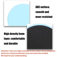 2pcs Discos De Yoga De Color Sólido Con Pads De Deslizamiento Para Piernas Equipo De Ejercicio Para Entrenamiento De Coreano Y Modelado Del Cuerpo - details 1