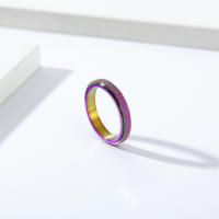 Anillo Giratorio De Titanio Acero Inoxidable 4mm Mate Para Hombres Y Mujeres Anillo De Boda Y Propuesta Joyería De Mano Neutra - details 3