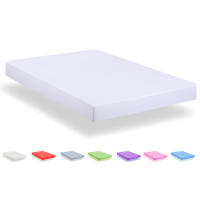 Funda De Colchón Sábana Bajera Con Goma Lisa, Colores Sábana, Sábana Ajustable De Cama, Calidad De Marca 90cm / 135cm / 150cm / 180cm - details 0