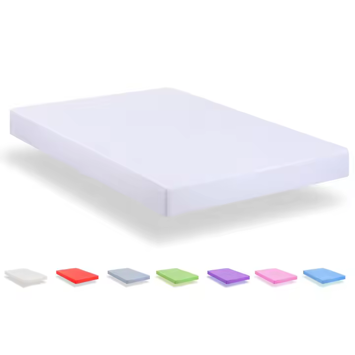 Funda De Colchón Sábana Bajera Con Goma Lisa, Colores Sábana, Sábana Ajustable De Cama, Calidad De Marca 90cm / 135cm / 150cm / 180cm - 1