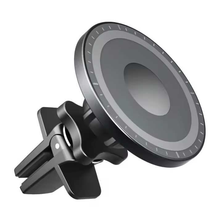 Soporte De Teléfono Móvil Magnético Para Coche Magsafe Con Clip Rotación 360° Ventilador Adecuado Para iPhone 14 13 12 Samsung Universal - 1